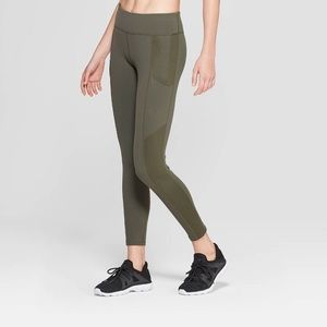 Deep Olive Leggings with pockets, NWT!